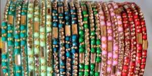 Zirconand Beads Bangles Design