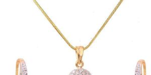 American Diamond Pendant Set