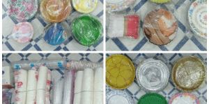 Silver Round Disposable Paper Bowls