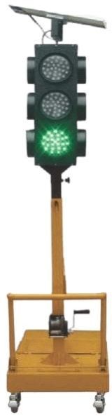 Portable Solar LED Traffic Signal Light