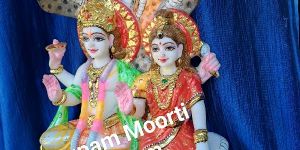 Marble Laxmi Narayan Statue