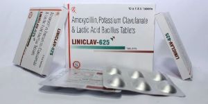 Amoxycillin 500mg + Potassium Clavulanate 125mg + Lactic Acid Bacillus Tablet
