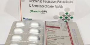 Diclofenac Potassium 50mg+Paracetamol 325 mg + Serratiopeptidase 10mg Tablet