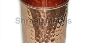 Hammered Copper Glass