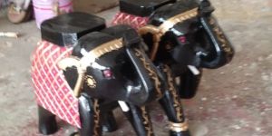 Wooden Elephant Statue