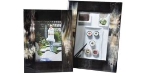 Wood Horn Photo Frame