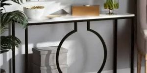 Black Metal Console Table