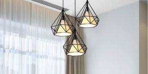 Black Metal Fancy Ceiling Light