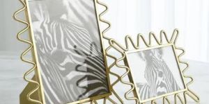 Golden Table Top Metal Photo Frame