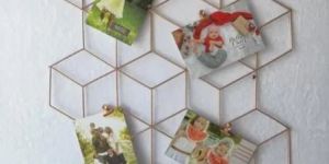 Hexagon Shape Metal Photo Frame