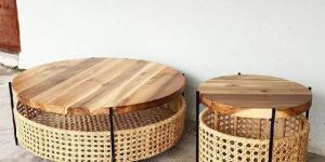 Rattan Basket Coffee Table