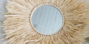 Rattan Mirror