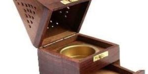 3 Inch Sheesham Wood Jali Work Dhoop Stand