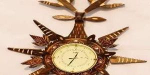 Wooden Hiran Head Shape Wall Clock