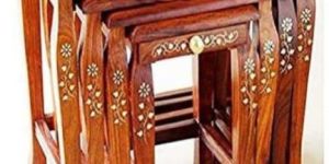 Wooden Stool Set of 4