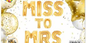 Miss to Mrs Foil Balloon