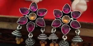 Multicolor Floral Drop Earrings