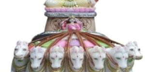 Marble Surya Dev Graha Statue