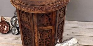 Wooden Folding Side Table