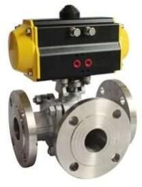 PNEUMATIC ACTUATOR 3 WAY BALL VALVE