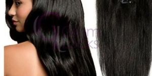 Indian Remy Straight Wavy Curly Clip Hair Extension