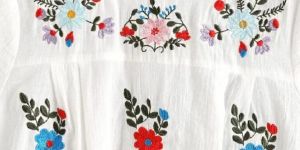 Ladies Cotton Embroidary Top