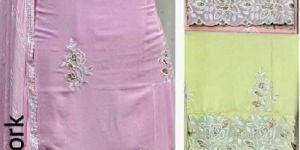 NATURAL CREPE DRESS MATERIAL- UNSTITCH