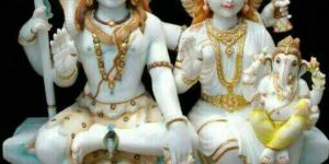 Marble Shiv Parivar Statue