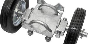 6 Inch Side Gate Double Wheel Trolley