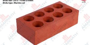 Red 8 Hollow Clay Brick