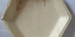 Hexagonal Shaped Areca Leaf Bowl