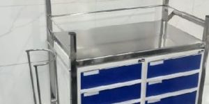 Stainless Steel Crash Cart Trolley