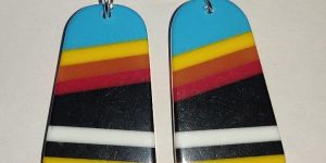 Resin Inlay Earring