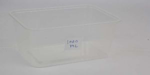 1000ml Transparent Rectangular Plastic Container