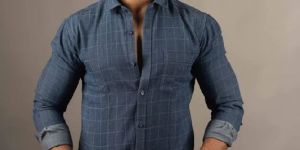 Modern & Shining Royal Blue Check Shirt