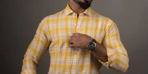 Yellow Checked Shirt