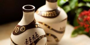 Clay Flower Vase