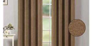 Beige Readymade Jute Curtains