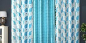 Leaf Print Heavy Knitting Curtains