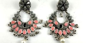 Premium Oxidised Jhumka Earrings Gy
