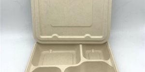 4 Compartment Compostable Meal Tray