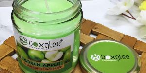 Glass Scented Wax Jar Candle