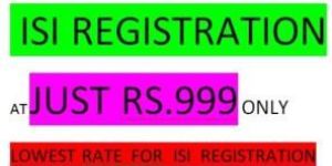 ISI Mark Certification