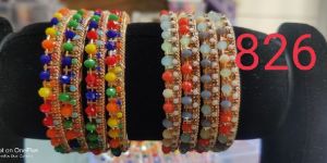 Beaded Metal Bangles