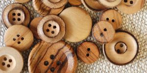 Real Wood Buttons