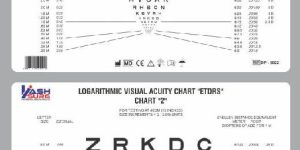 Sloan Letters Folding Eye Chart