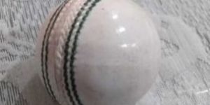 White Cricket Leather Ball