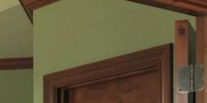 Brown WPC Door Frame