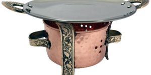 Copper Brass Hammered Warmer Tawa
