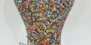 Glass Mosaic Decorative Flower Vase